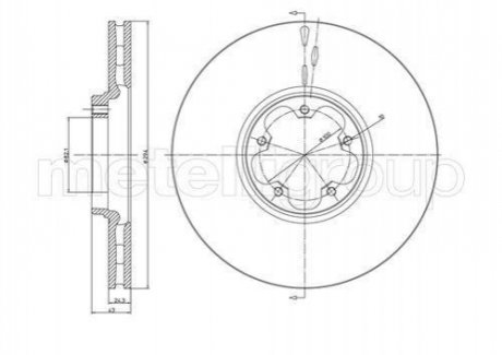 Диск гальмівний FORD TRANSIT 00-06 CIFAM 800702