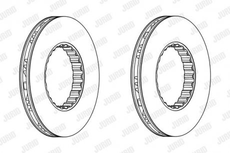 Гальмівний диск JURID 569214J
