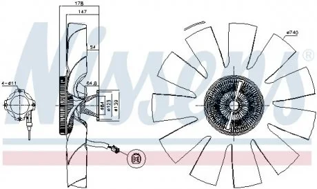 Автозапчасть NISSENS 86210