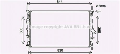 Автозапчасть AVA COOLING FD2628