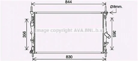 Автозапчастина AVA COOLING FD2628