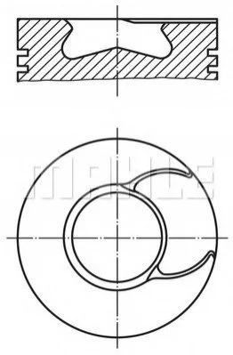Поршень MAHLE / KNECHT 2136600 (фото 1)