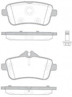 Колодка торм. MB M-CLASS ML63 AMG 5.5 2011-,GL-CLASS 2012- передн. REMSA 150310