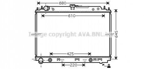 CHLODNICA NISSAN NAVARA II 05- AVA COOLING DNA2297