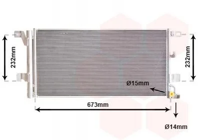 Condenser, air conditioning Van Wezel 03015704 (фото 1)