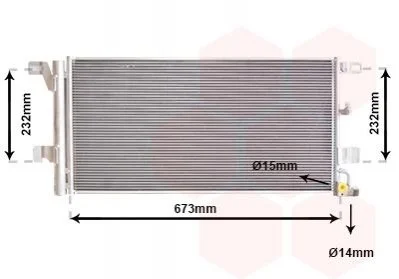 Condenser, air conditioning Van Wezel 03015704
