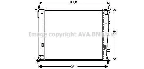 CHLODNICA KIA SOUL 09- AVA COOLING KAA2143 (фото 1)
