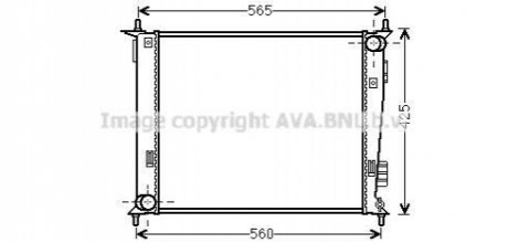 CHLODNICA KIA SOUL 09- AVA COOLING KAA2143