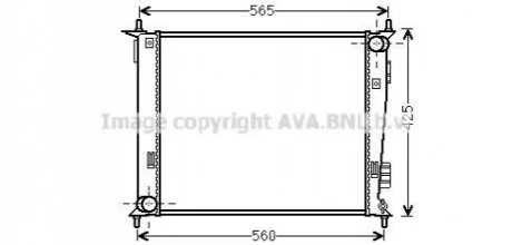 CHLODNICA KIA SOUL 09- AVA COOLING KAA2143