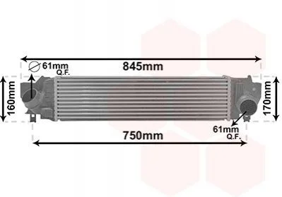 Інтеркулер BMW X1 F48 09/15 > 22 (вир-во) Van Wezel 06014702