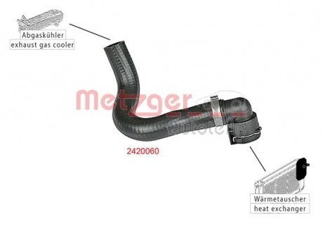 Radiator Hose METZGER 2420060