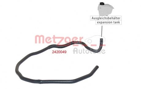 Radiator Hose METZGER 2420049