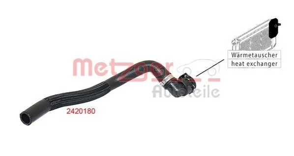 Radiator Hose METZGER 2420180 (фото 1)
