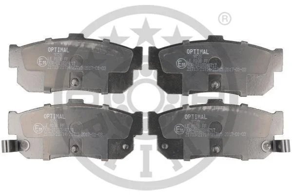 Колодки гальмівні (задні) Nissan Almera/Maxima 95-00/Primera 90-98/Sunny 90-95/Infiniti I30 97- OPTIMAL BP09728 (фото 1)