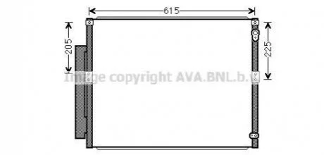 Радиатор кондиционера LEXUS GX470/LAND CRUISER PRADO J120 4.0 (пр-во AVA) AVA COOLING TOA5564D