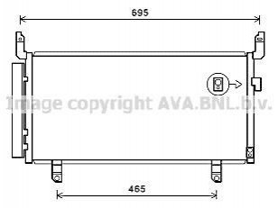 Конденсатор кондиціонера SUBARU FORESTER (2013) 2.0 TDI (AVA) AVA COOLING SU5104D