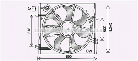 Вентилятор AVA COOLING DN7536