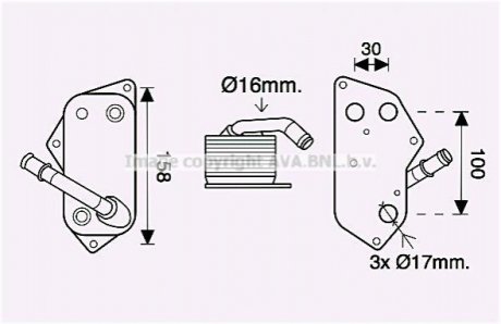 Автозапчасть AVA COOLING BW3558