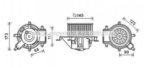 Автозапчасть AVA COOLING PE8390
