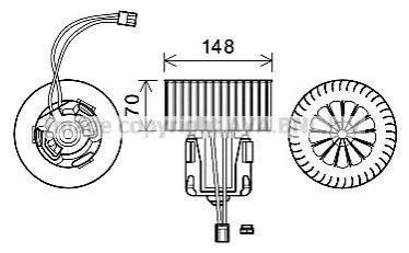 Автозапчасть AVA COOLING BW8539