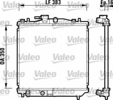 Радіатор, охолодження двигуна VALEO 734157