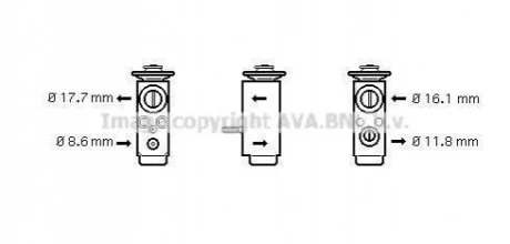 Расширительный клапан, кондиционер AVA COOLING OL1352