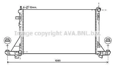Радиатор охлаждения NISSAN NV 400/OPEL MOVANO B (пр-во AVA) AVA COOLING RTA2560