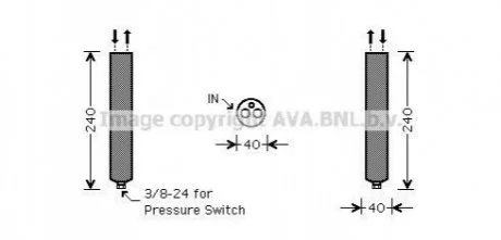 Осушувач кондиціонера AVA COOLING DND267