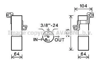Автозапчасть AVA COOLING MSD598
