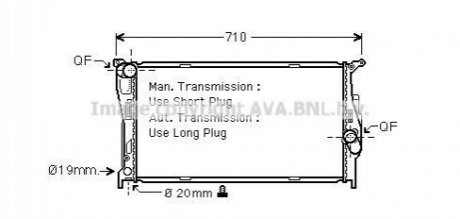 Автозапчасть AVA COOLING BWA2293