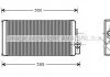 Радиатор отопителя MB 507D-814D 86- (пр-во AVA) AVA COOLING MS6188 (фото 1)