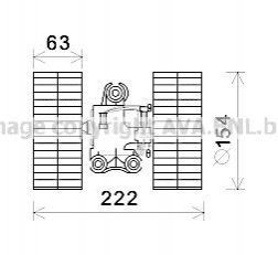 Моторчик печки MB Vito (W639) (-AC) AVA COOLING MS8632