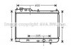 Радіатор, охолодження двигуна AVA COOLING MZ2214 (фото 1)