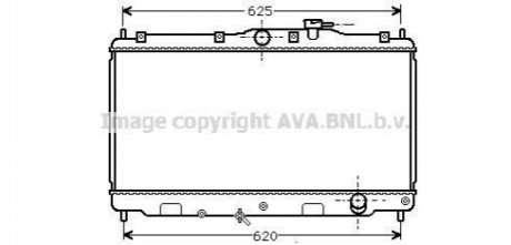 Радіатор, охолодження двигуна AVA COOLING HD2010