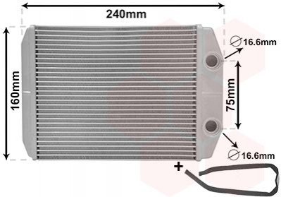 Heat Exchanger Van Wezel 17016700