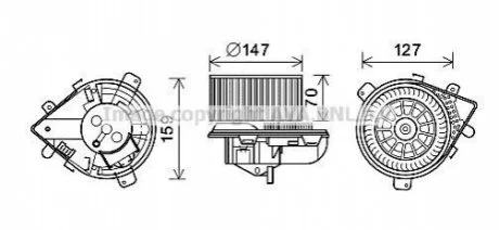 Автозапчасть AVA COOLING PE8393
