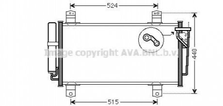 Радіатор кодиціонера AVA COOLING MZA5231D