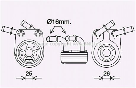 Автозапчасть AVA COOLING FT3458