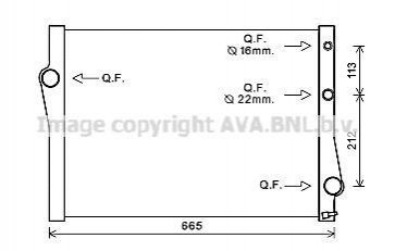 Автозапчасть AVA COOLING BWA2471