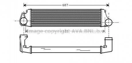 Інтеркулер AVA COOLING BW4207