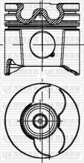 Поршень Citroen Berlingo/Peugeot Expert/Partner 2.0HDI (85.00mm/STD) (71-3749-00) = 7137490000 YENMAK 3104495000