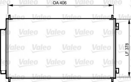 Радіатор кондиціонера VALEO 814232
