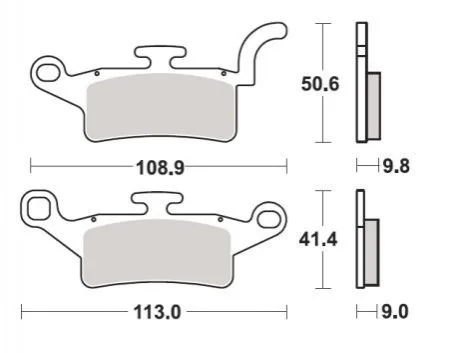 Гальмівні колодки SBS 208CT (фото 1)