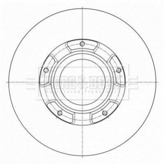 Гальмівний диск BORG & BECK BBD6073S