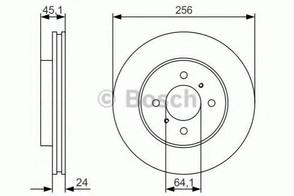 Диск гальмівний BOSCH 0986479R51 (фото 1)