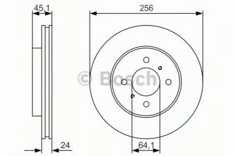Диск гальмівний BOSCH 0986479R51