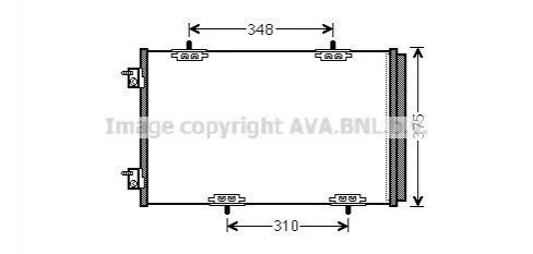 Радіатор кондиціонера AVA COOLING CN5290D (фото 1)