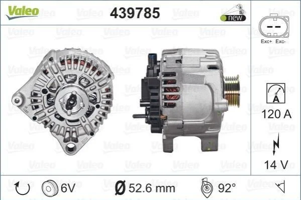 Генератор VALEO 439785 (фото 1)