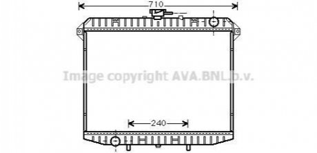 Радіатор, охолодження двигуна AVA COOLING DN2148