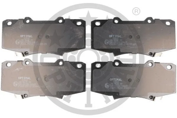 Колодки гальмівні (передні) Toyota Hilux 05-/Fortuner 04-15 OPTIMAL BP12602 (фото 1)